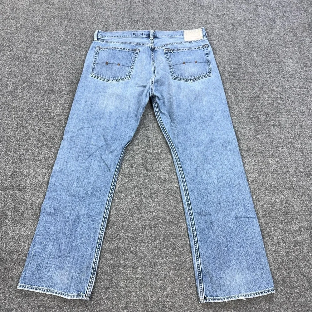Polo Ralph Lauren Jeans Mens 36x30 Blue Light Wash Straight Leg Denim Pants